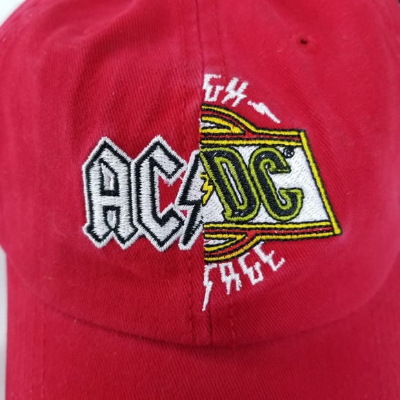 AC/DC | Accessories | Acdc Licensed Strap Back Dad Hat Acdc Duel Logo ...